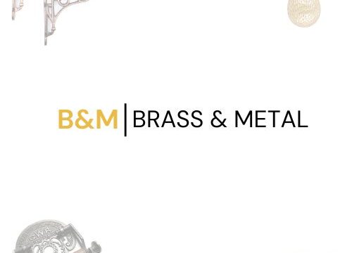 brass and metal logo