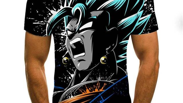 Dragon-Ball-Super-Saiyan-Blue-Goku-Shirt-Summer-Half-Sleeve-Tees