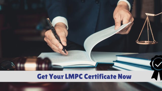 Get Your LMPC Certificate Now